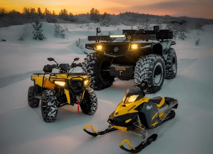 Активный отдых на квадроциклах бигфутах и снегоходах становится привычкой пензенцев